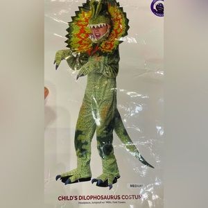 Halloween Dilophosaurus Costume with Awesome Headpiece, child Med